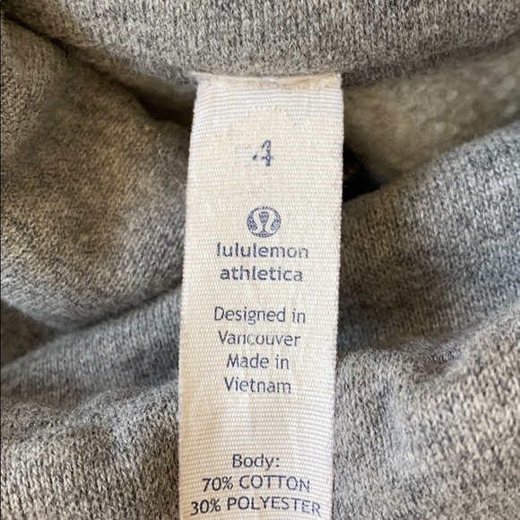Lululemon Grey Angled Zip Up Jacket - Picture 3 of 3